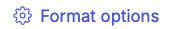 Format Options button in Hydrolix transform editor