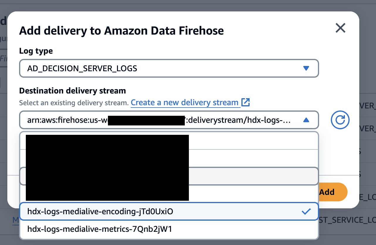 MediaTailor add destination